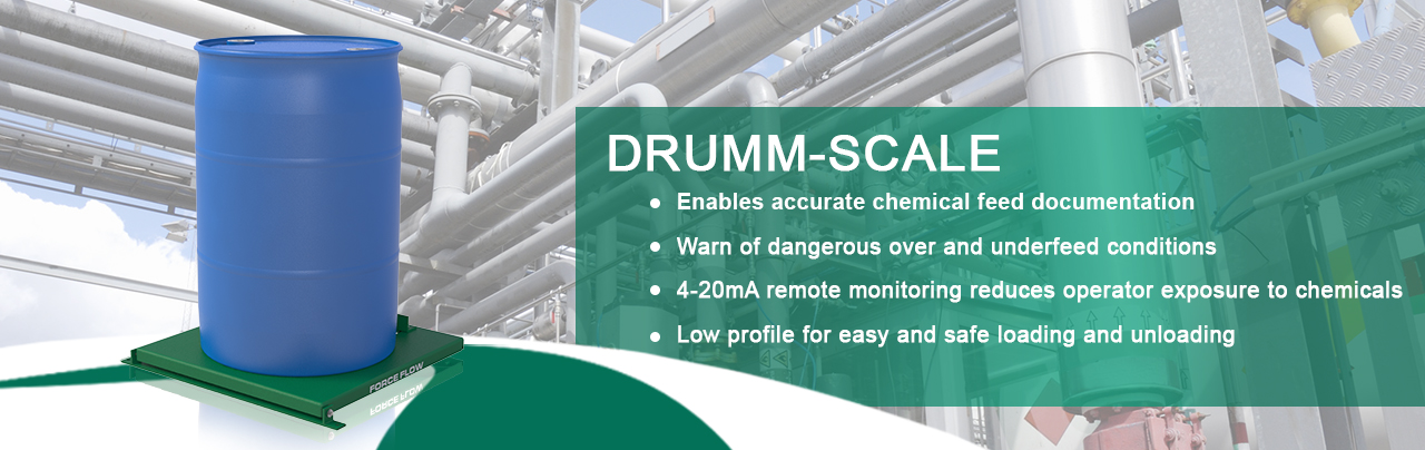 Chemical drum scales for weighing 30 to 55 gallon drums